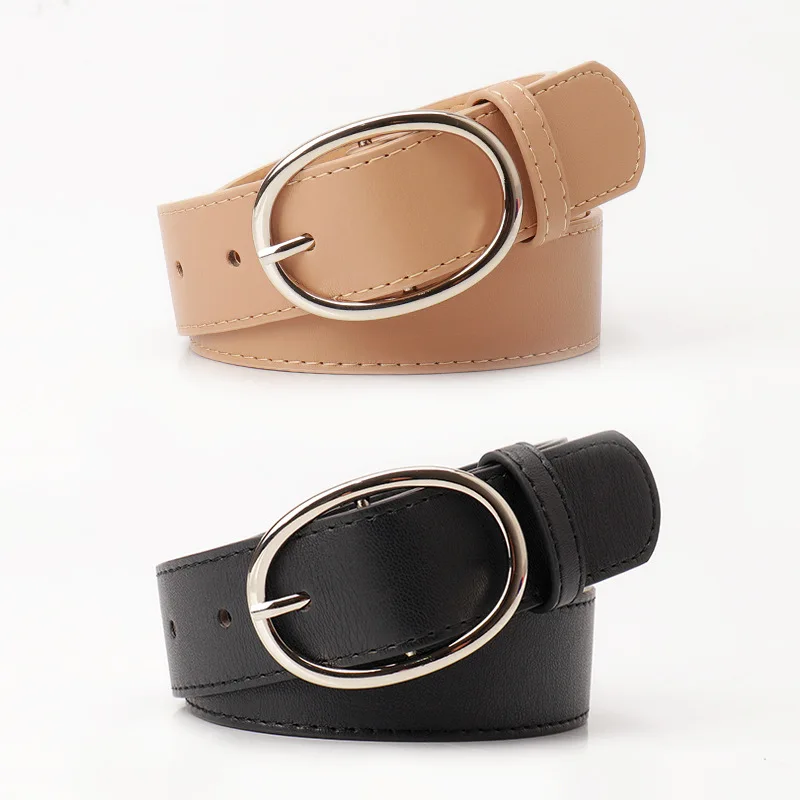 New Style Fashion Versatile Oval Pin Buckle Ladies Simple Wind Senior Sense of Wide Belt Female Decorative Jeans Belt
New Style Fashion Versatile Oval Pin Buckle Ladies Simple Wind Senior Sense of Wide Belt Female Decorative Jeans Belt