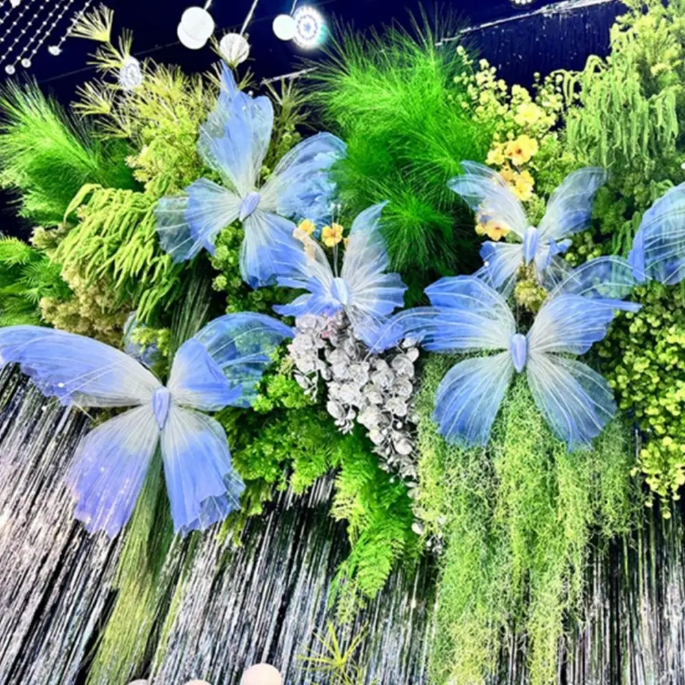 NEW 3D Simulated Flowers 40CM Colorful Artificial Butterfly Window Display Large-scale Butterfly Flower Head Wall
NEW 3D Simulated Flowers 40CM Colorful Artificial Butterfly Window Display Large-scale Butterfly Flower Head Wall