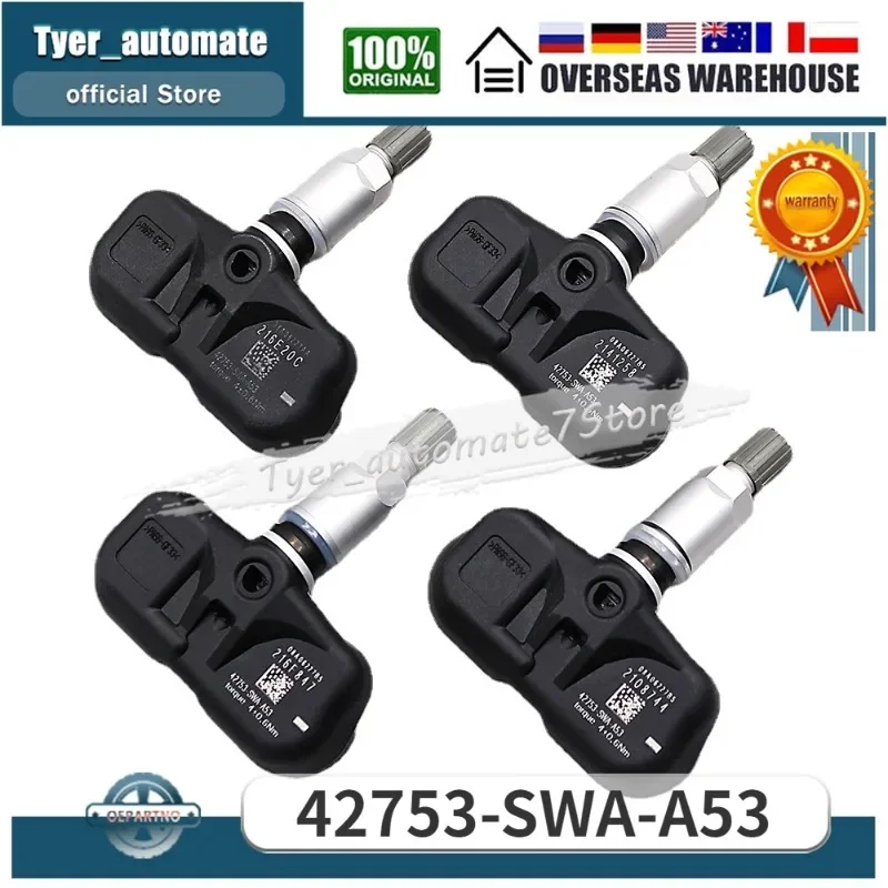 Датчик контроля давления в шинах 315 МГц TPMS 42753-SWA-A53 PMV-107M для Honda Accord 2008-2012 Honda CR-V 2007-2011 Honda Fit 2008
Датчик контроля давления в шинах 315 МГц TPMS 42753-SWA-A53 PMV-107M для Honda Accord 2008-2012 Honda CR-V 2007-2011 Honda Fit 2008