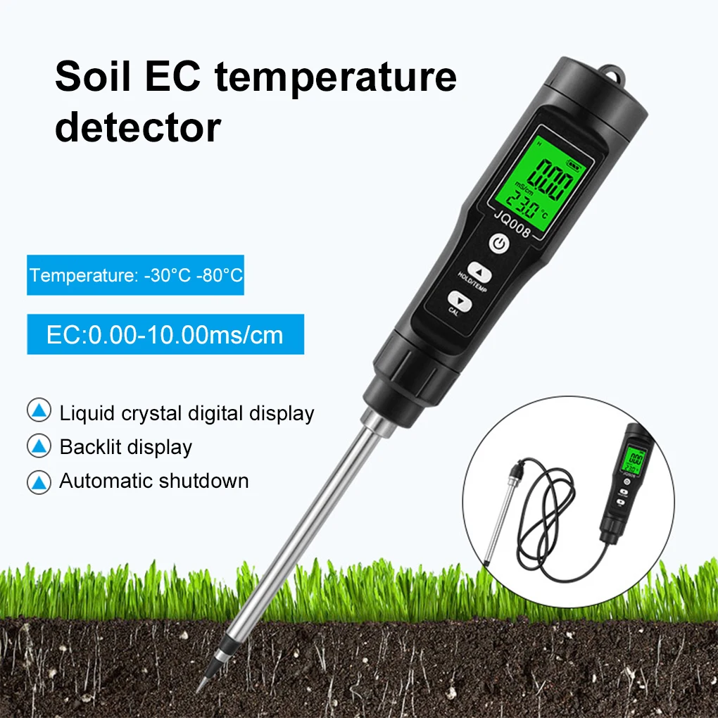 Yieryi High Accuracy Soil Tester 0.00-10.00mS/cm EC Meter with ATC Conductivity Nutrient Analyzer for Flower Gardening Farming
Yieryi High Accuracy Soil Tester 0.00-10.00mS/cm EC Meter with ATC Conductivity Nutrient Analyzer for Flower Gardening Farming
