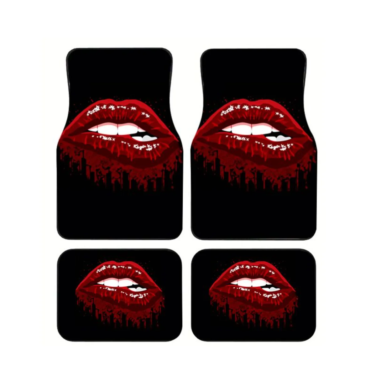 4Pcs Red Blood Lips Gothic Print Car Floor Mats Universal Non-slip Waterproof Auto Foot Carpets Punk Style Interior Accessories
4Pcs Red Blood Lips Gothic Print Car Floor Mats Universal Non-slip Waterproof Auto Foot Carpets Punk Style Interior Accessories