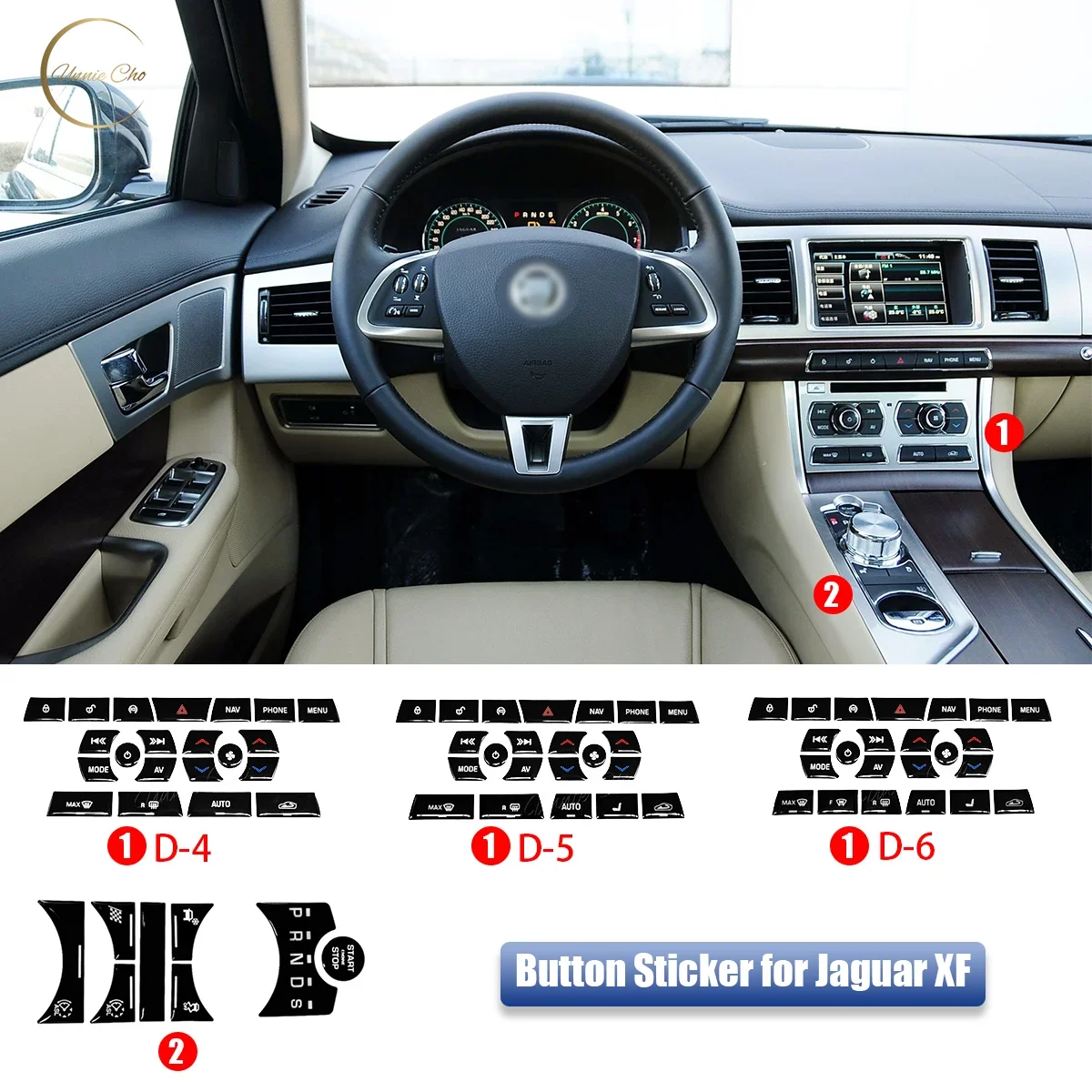 Stainless Steel Black Button Stickers For Jaguar XF XJ 2010-2019 Car Multimedia Air Button Cover Trim Sticker Car Accessories
Stainless Steel Black Button Stickers For Jaguar XF XJ 2010-2019 Car Multimedia Air Button Cover Trim Sticker Car Accessories