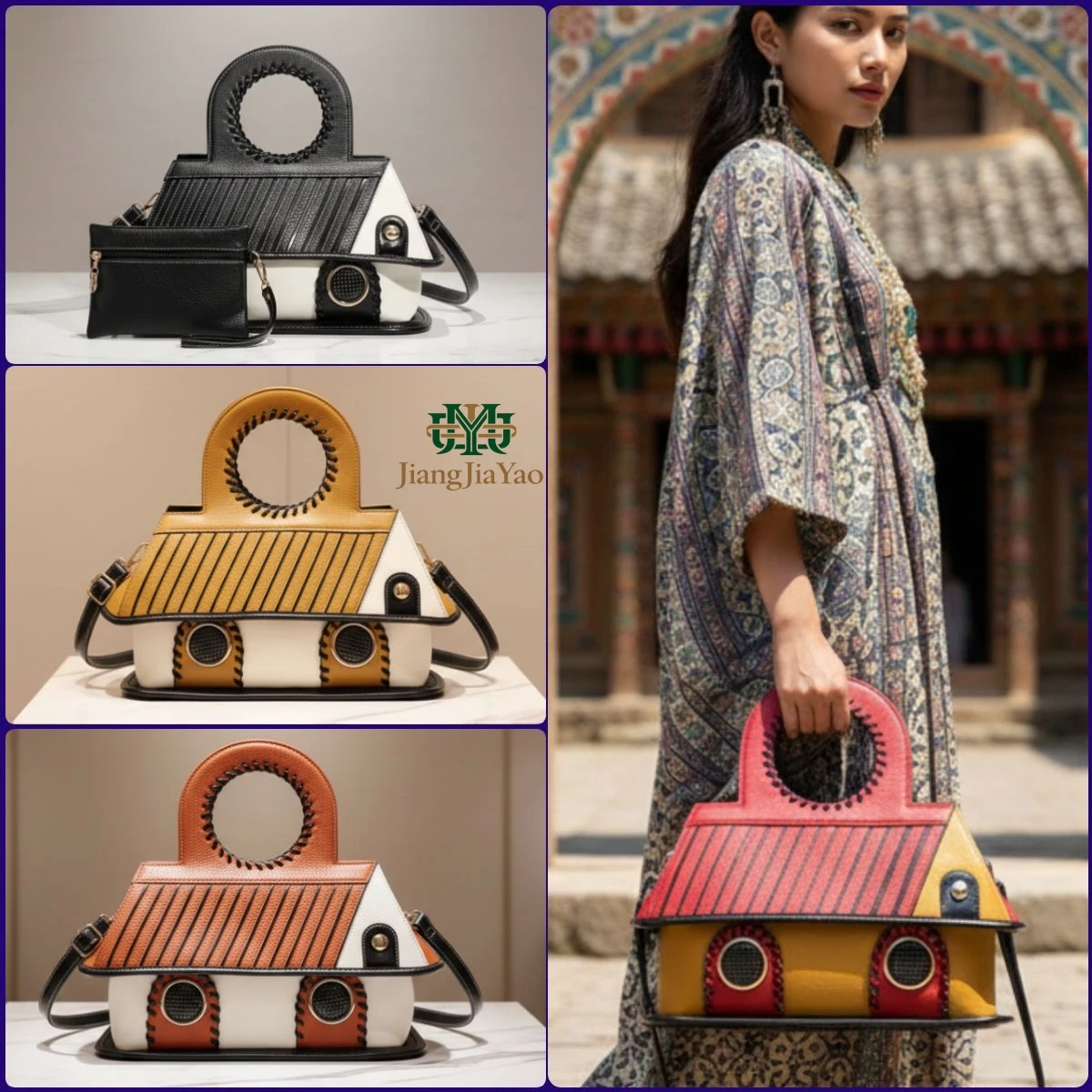 Fashion Contrasting Color Women's Bag Large Capacity Handbag Retro House Shape Shoulder Bag Color-matching PU Crossbody Bag
Fashion Contrasting Color Women's Bag Large Capacity Handbag Retro House Shape Shoulder Bag Color-matching PU Crossbody Bag