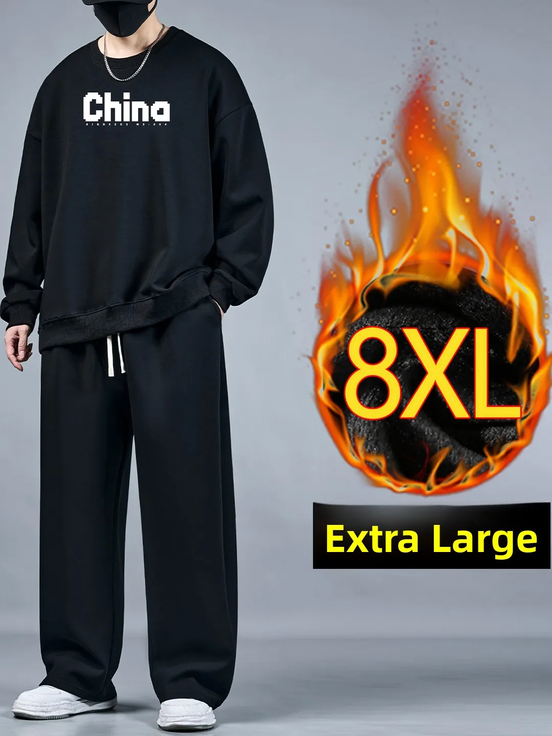 plus Size Men's Sportswear Set Autumn Winter Fce round Ne Sweatirt Casual Pants Two Piece Set Extra Large Fat Men's Cl...
plus Size Men's Sportswear Set Autumn Winter Fce round Ne Sweatirt Casual Pants Two Piece Set Extra Large Fat Men's Cl...