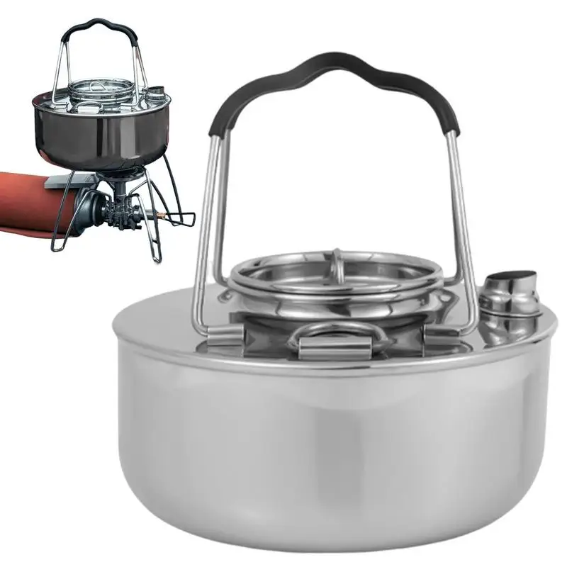 Camping Water Boiling Kettles Backpacking Stainless Steel Camp Teapot Portable Kettle Campfire Backpacking Water Pot Outdoor
Camping Water Boiling Kettles Backpacking Stainless Steel Camp Teapot Portable Kettle Campfire Backpacking Water Pot Outdoor