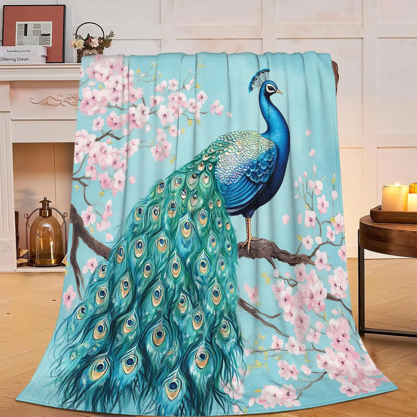 Peacock Pattern Collection digital-printed polyester Bedroom velvet flannel cover blanket Fleece soft cover blankets for beds
Peacock Pattern Collection digital-printed polyester Bedroom velvet flannel cover blanket Fleece soft cover blankets for beds