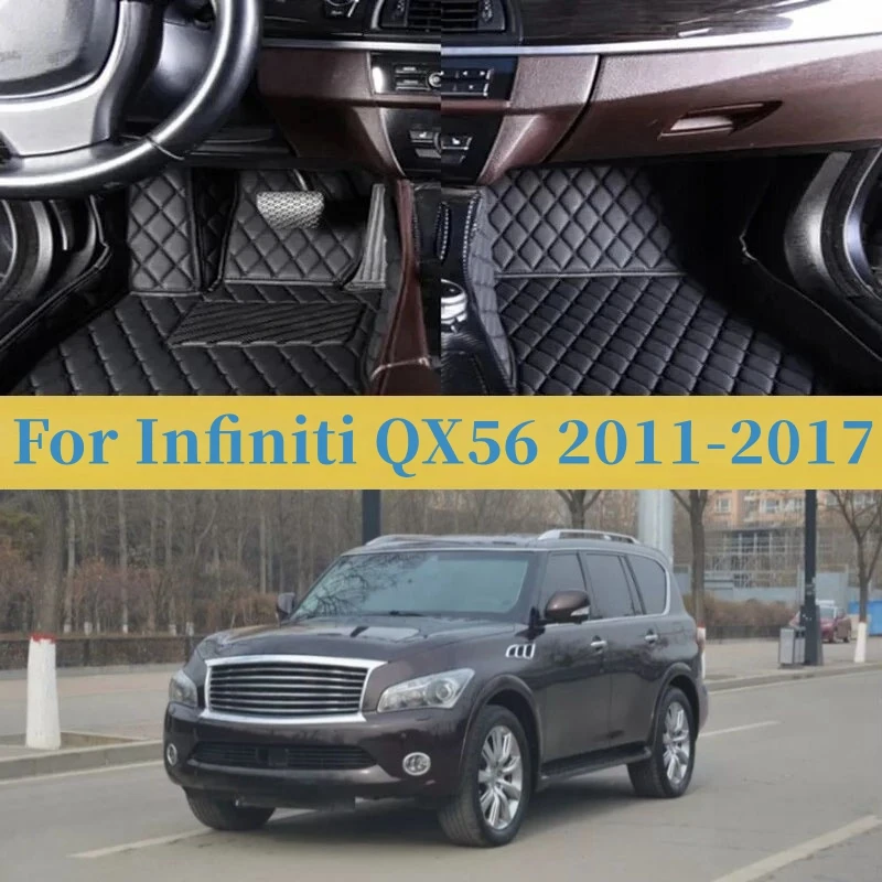 Накладки на ножки автомобиля Infiniti QX56 2011-2017, защитный коврик, автомобильные напольные коврики, аксессуары для интерьера
Накладки на ножки автомобиля Infiniti QX56 2011-2017, защитный коврик, автомобильные напольные коврики, аксессуары для интерьера