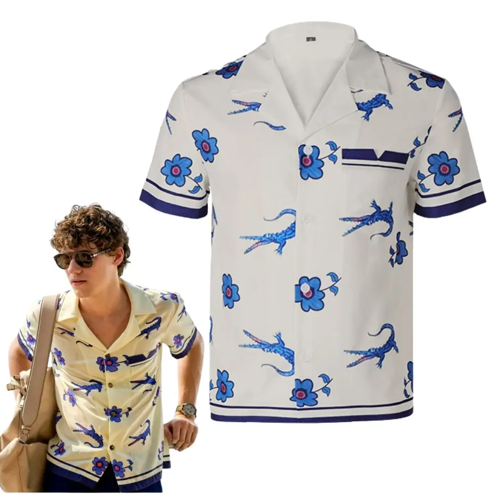 White Lotus Lochlan Ratliff Cosplay T-shirt Men Costume Summer Shirt Casual Outfits Streetwear Roleplay Halloween Carnival Suit
White Lotus Lochlan Ratliff Cosplay T-shirt Men Costume Summer Shirt Casual Outfits Streetwear Roleplay Halloween Carnival Suit
