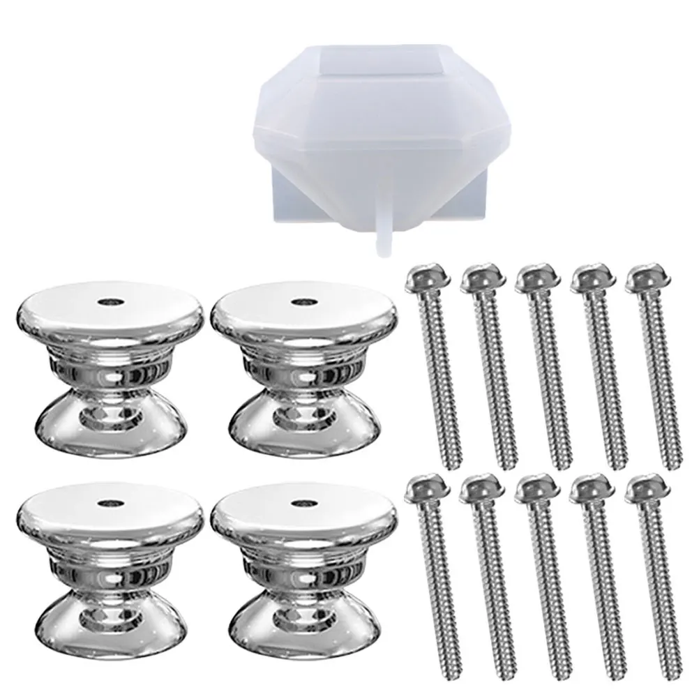 1 set DIY Resin 4 Silicone Silicone Handle Making Mold Knobs 10 Door Handle Mold Screws 25mm Creative Jewelry Accessories
1 set DIY Resin 4 Silicone Silicone Handle Making Mold Knobs 10 Door Handle Mold Screws 25mm Creative Jewelry Accessories