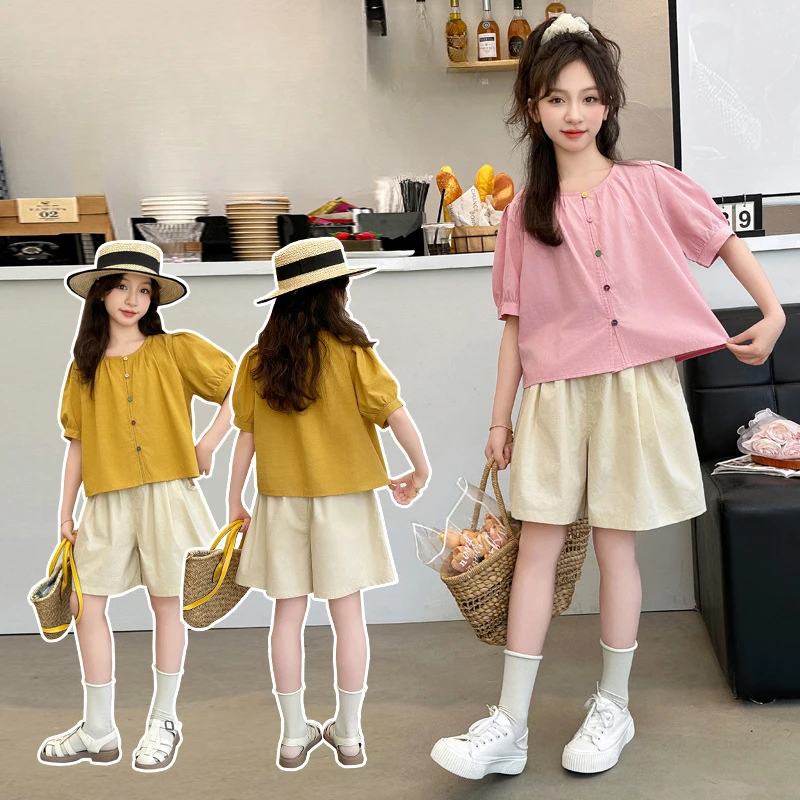 Girls Clothes T-shirt Children 2024 New Spring and Summer Fashion Top Clothes Simple Casual Style T-shirt Korean Simple Style
Girls Clothes T-shirt Children 2024 New Spring and Summer Fashion Top Clothes Simple Casual Style T-shirt Korean Simple Style