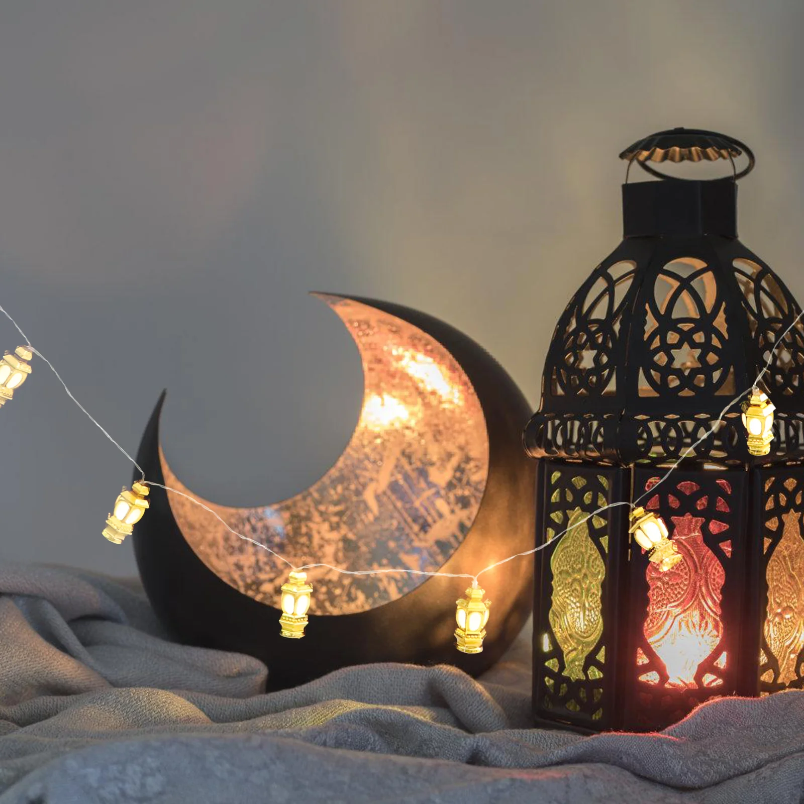 3 Meters 20 Muslim Eid String Lights Creative Decorative Lamp String for Yard Garden without (Warm White Light, Bat
3 Meters 20 Muslim Eid String Lights Creative Decorative Lamp String for Yard Garden without (Warm White Light, Bat