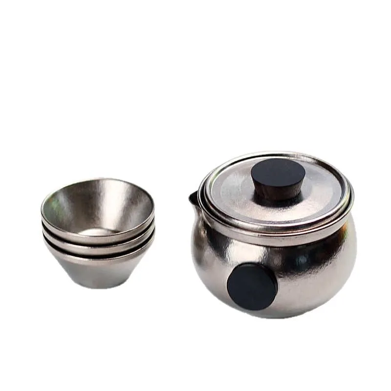 Pure titanium travel tea set, one pot, three cups, outdoor portable tea set, hand-held pot, business souvenir, kung fu tea set
Pure titanium travel tea set, one pot, three cups, outdoor portable tea set, hand-held pot, business souvenir, kung fu tea set