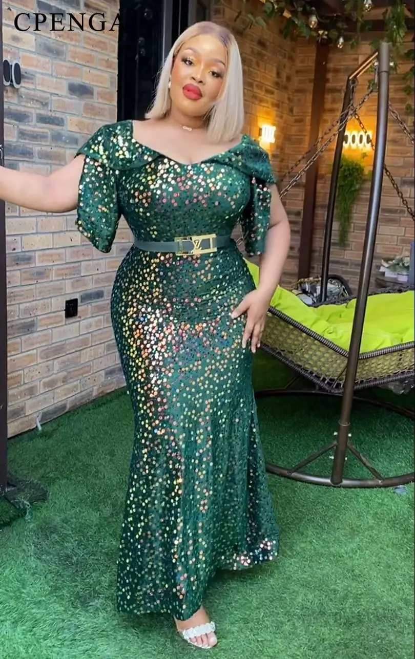 Luxury African Evening Dress for Women Elegant Lady Party Robe Sexy Femme Bodycon Gown Plus Size Dashiki Ankara Sequins Outfits
Luxury African Evening Dress for Women Elegant Lady Party Robe Sexy Femme Bodycon Gown Plus Size Dashiki Ankara Sequins Outfits