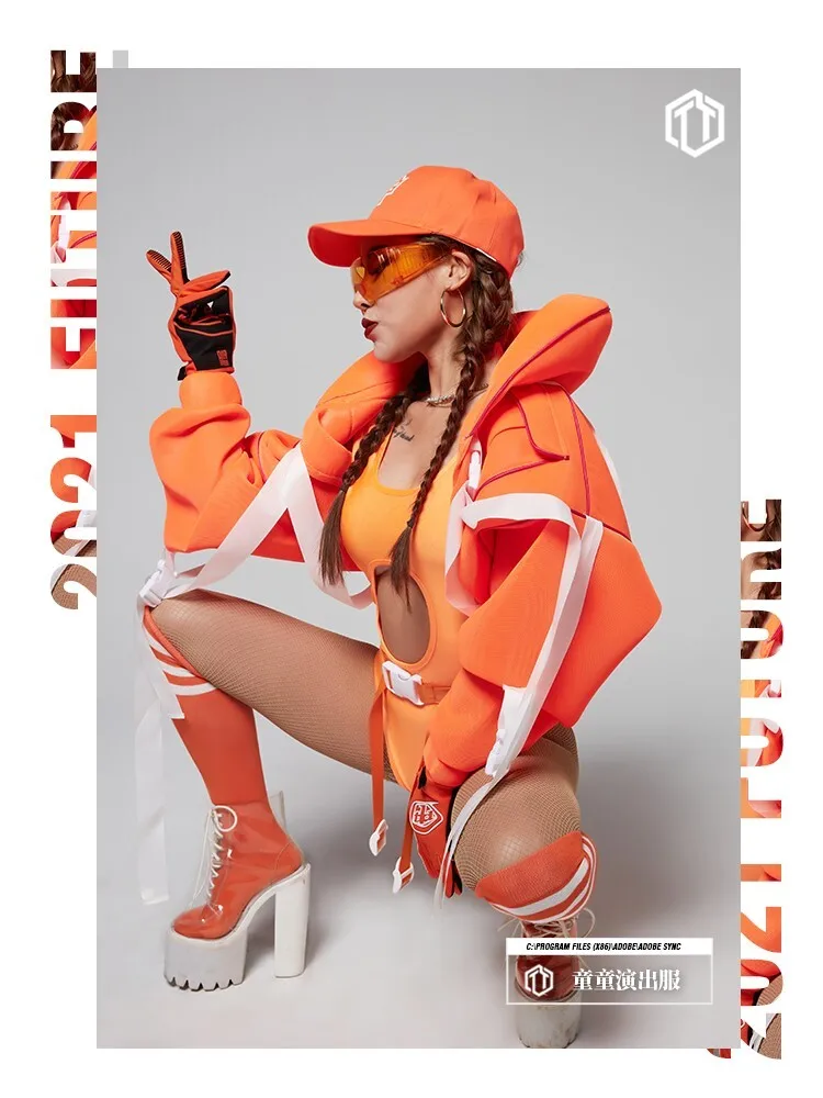 Children's Performance Costume, Gogo Air Flight Jacket, Bar DS Costume, Women's Fluorescent Sports Suit, Nightclub Jumpsuit
Children's Performance Costume, Gogo Air Flight Jacket, Bar DS Costume, Women's Fluorescent Sports Suit, Nightclub Jumpsuit