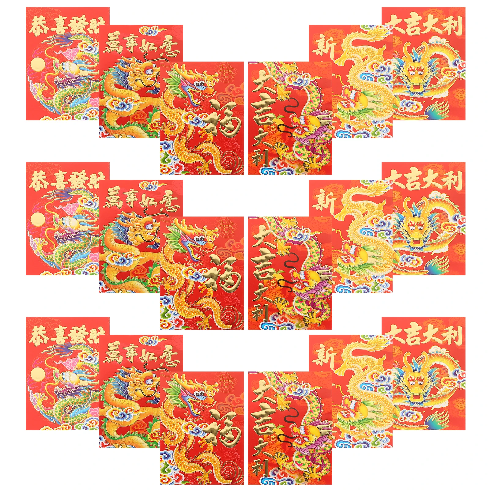 30 Pcs Red Envelope Bags 2024 Dragon Year Lucky Money Packets Chinese New Year Decorations Medium Short Size VNK321
30 Pcs Red Envelope Bags 2024 Dragon Year Lucky Money Packets Chinese New Year Decorations Medium Short Size VNK321