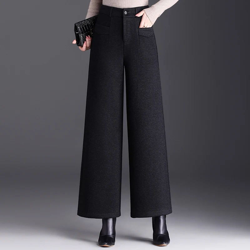 Женские шерстяные брюки Thiened ort с широкими штанинами, высокой талией, струящиеся, повседневные, укороченные, осенне-зимние, новинка, бренд Sle Mcaa
Женские шерстяные брюки Thiened ort с широкими штанинами, высокой талией, струящиеся, повседневные, укороченные, осенне-зимние, новинка, бренд Sle Mcaa