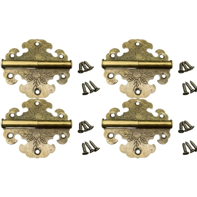 4PCS Copper Antique Iron Sheet Hinge Old Style Outer Hinge Wardrobe Camphor Wood Box Furniture Outer Copper Hinge Bronze
4PCS Copper Antique Iron Sheet Hinge Old Style Outer Hinge Wardrobe Camphor Wood Box Furniture Outer Copper Hinge Bronze