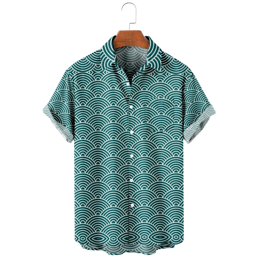 Men's Hawaiian Shirt loose top 3D sea wave print men's shirt fashion shirt men's T-shirt breathable summer short sleeve
Men's Hawaiian Shirt loose top 3D sea wave print men's shirt fashion shirt men's T-shirt breathable summer short sleeve