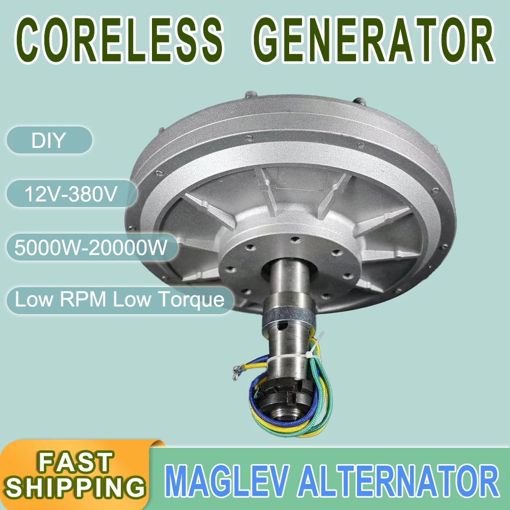 Low Speed 10000W 8000W 5000W Free Energy Three Phase Coreless Permanent Magnet Generator AC Alternators Use For Wind Turbine DIY
Low Speed 10000W 8000W 5000W Free Energy Three Phase Coreless Permanent Magnet Generator AC Alternators Use For Wind Turbine DIY