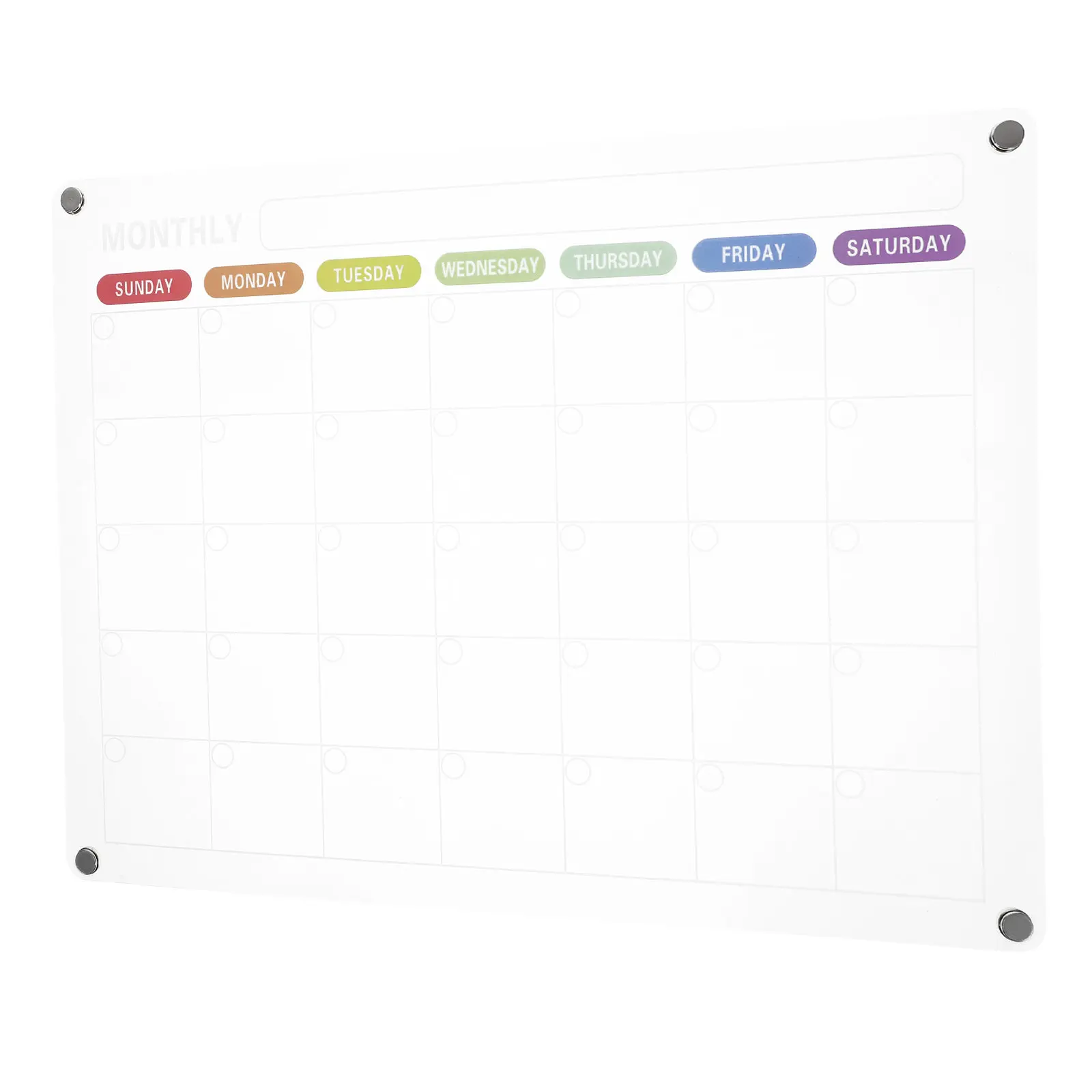 Transparent Acrylic Magnetic Monthly Calendar Board Multipurpose Dry Erase Planner Message Board for Home Office Daily Schedule
Transparent Acrylic Magnetic Monthly Calendar Board Multipurpose Dry Erase Planner Message Board for Home Office Daily Schedule