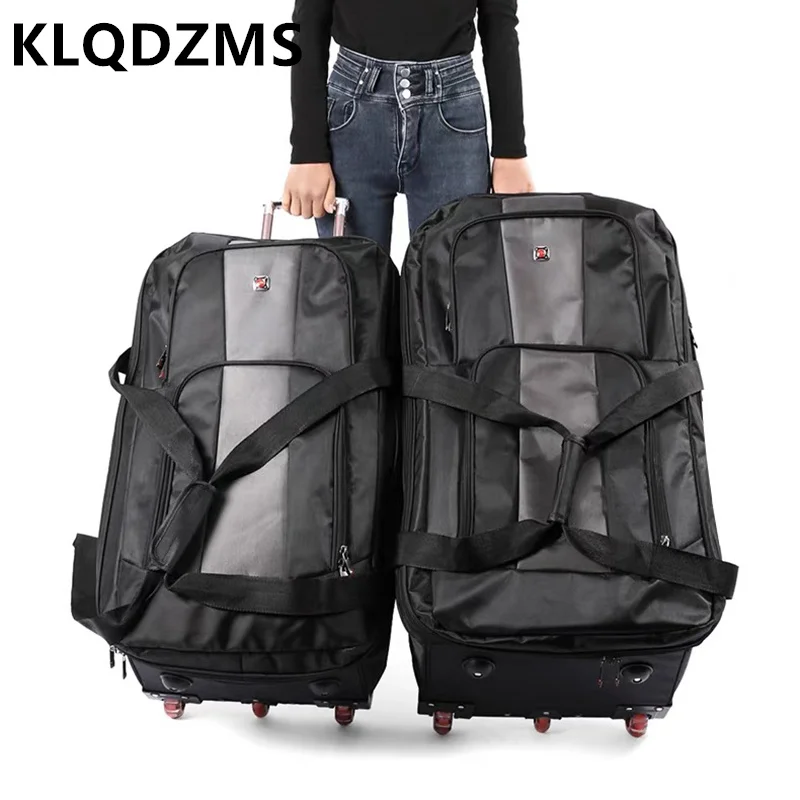 KLQDZMS Travel Trolley Luggage Bags Oxford Cloth Foldable Men Multifunctional Storage Shoulder Bag Women Rolling Suitcase
KLQDZMS Travel Trolley Luggage Bags Oxford Cloth Foldable Men Multifunctional Storage Shoulder Bag Women Rolling Suitcase