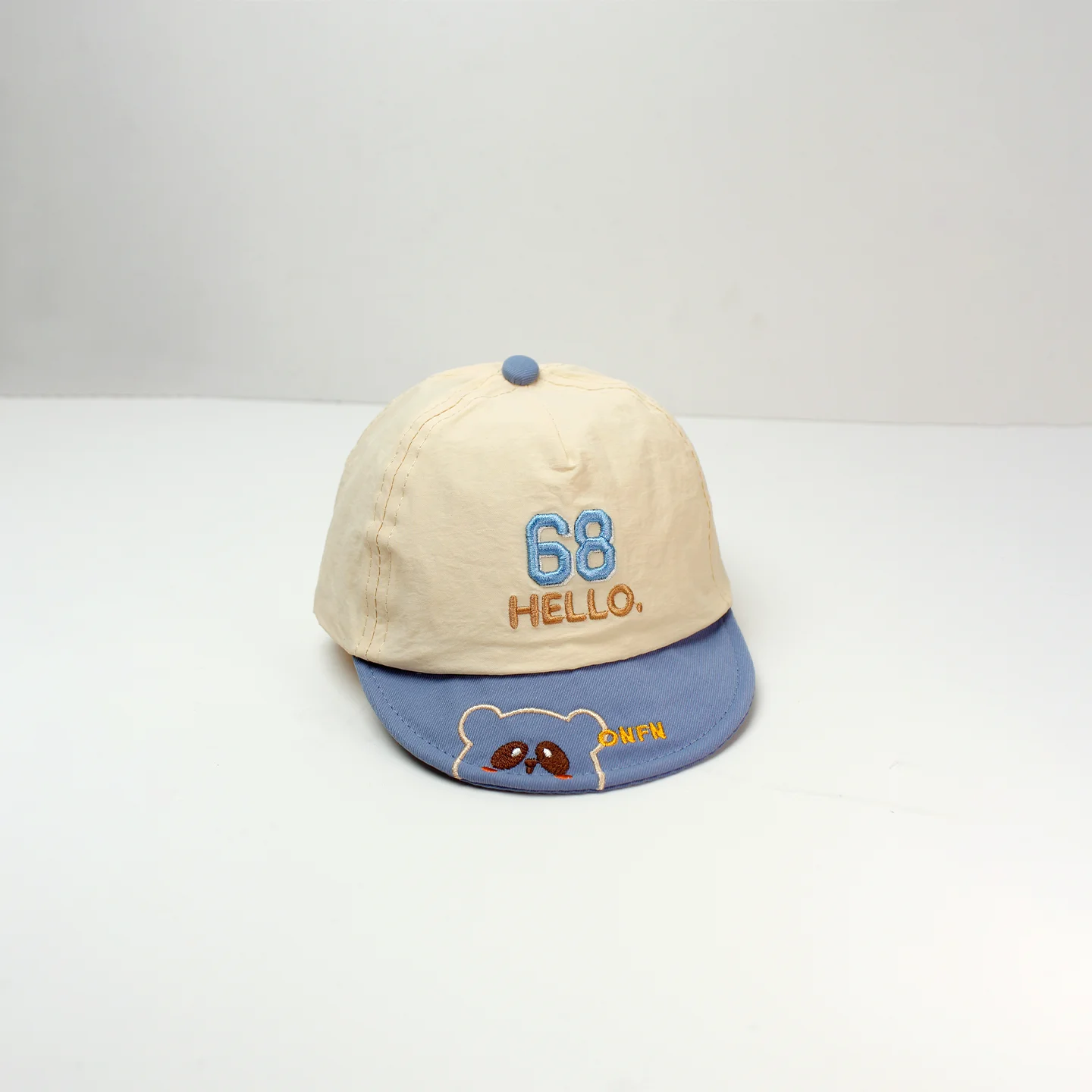 Children's size 68 HELLO little bear color-matched quick-drying soft-brim baseball cap,simple style,suitable for home protection
Children's size 68 HELLO little bear color-matched quick-drying soft-brim baseball cap,simple style,suitable for home protection