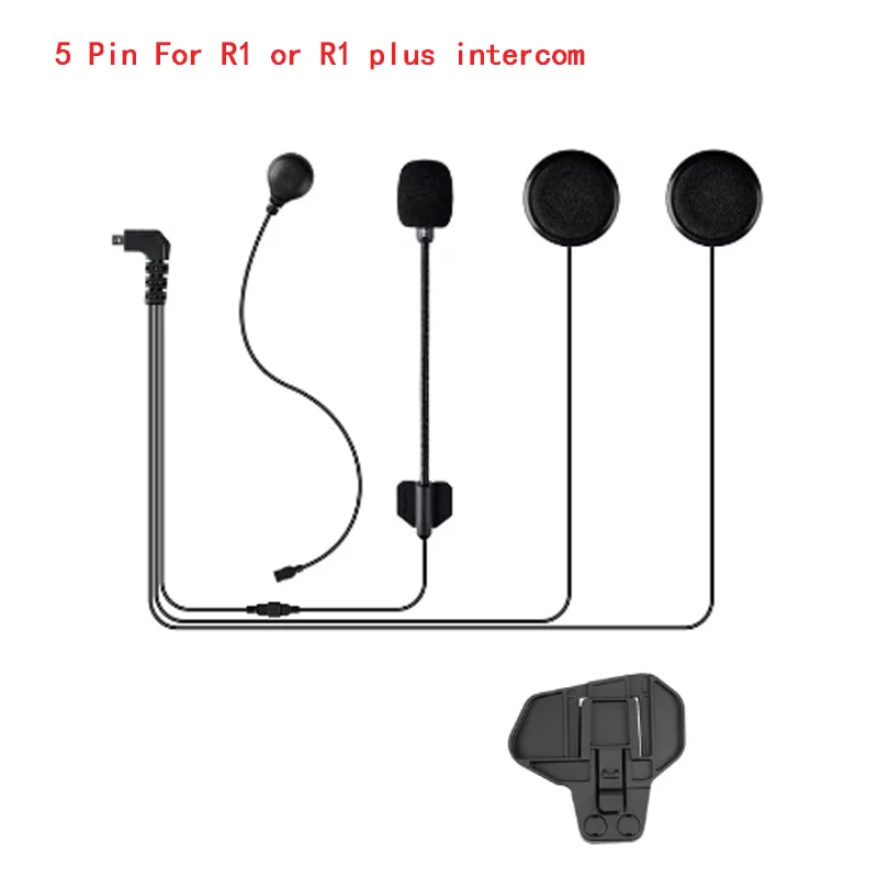 1Pcs 5 Pin 2 in 1 Headphone & Hard/soft Microphone for Freedconn R1/R1 Plus Clip Optional
1Pcs 5 Pin 2 in 1 Headphone & Hard/soft Microphone for Freedconn R1/R1 Plus Clip Optional