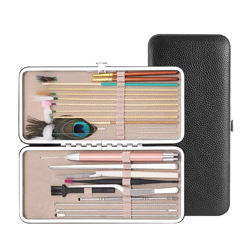 23PCS Ear Wax Removal Forceps Flashlight Tool Kit Ear Pick Set Earwax Remover Spoon Ear Canal Cleaning Care Tools with LED Light
23PCS Ear Wax Removal Forceps Flashlight Tool Kit Ear Pick Set Earwax Remover Spoon Ear Canal Cleaning Care Tools with LED Light