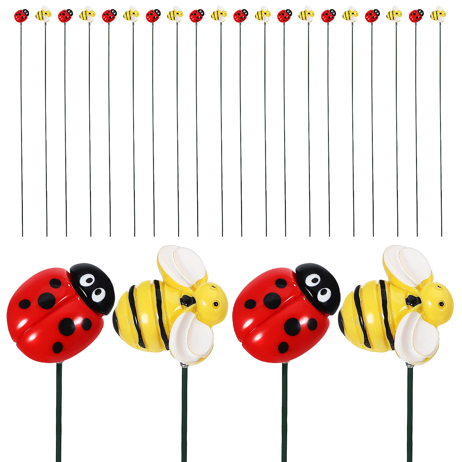 20 Pcs Courtyard Decorative Stakes Adorable Bees Ladybugs Resin Made Durable Garden Lawn Patio Ornaments Outdoor Spring
20 Pcs Courtyard Decorative Stakes Adorable Bees Ladybugs Resin Made Durable Garden Lawn Patio Ornaments Outdoor Spring