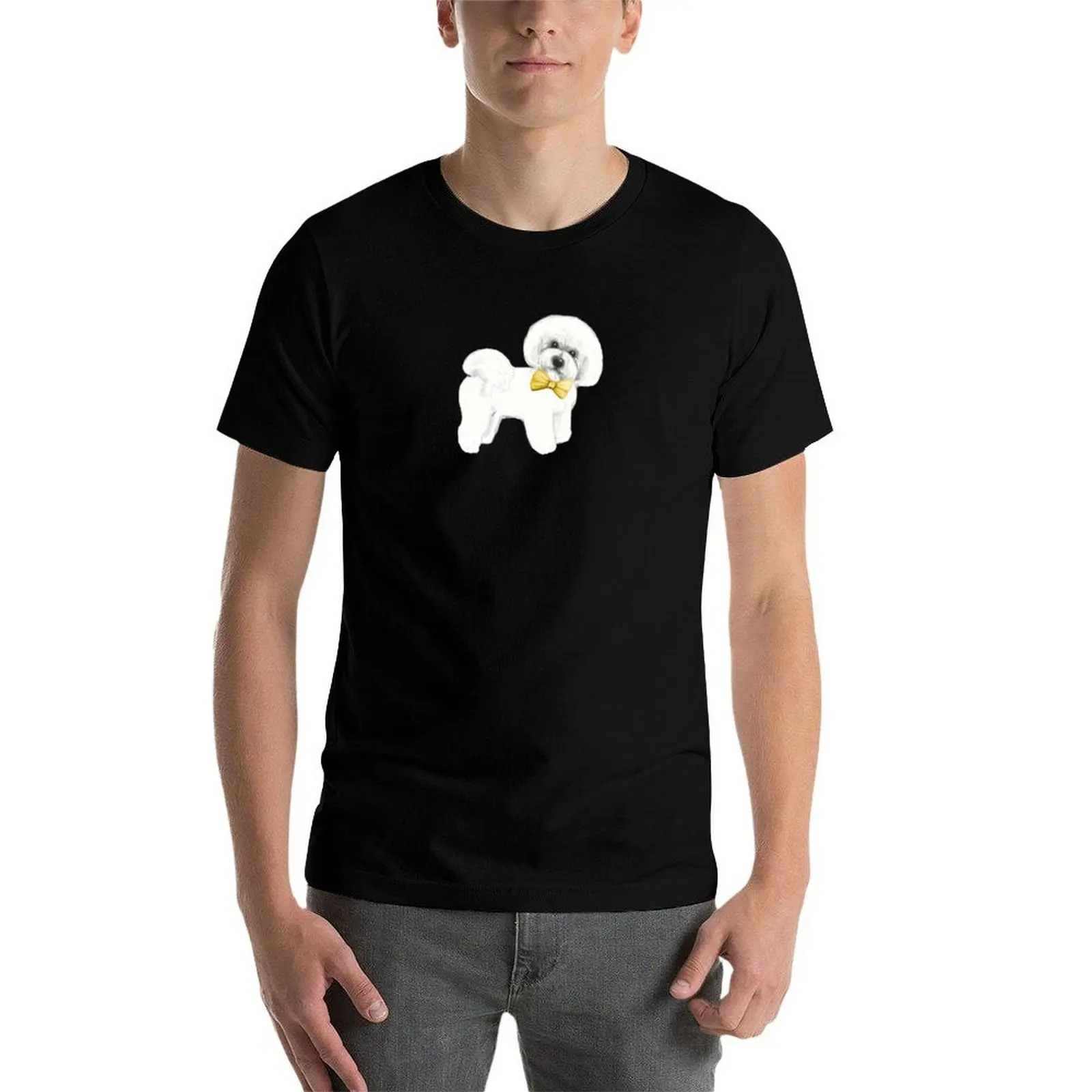 Bichon Frise dog with bow on mustard yellow T-Shirt funny t shirts man t shirts for man pack cotton T-Shirt
Bichon Frise dog with bow on mustard yellow T-Shirt funny t shirts man t shirts for man pack cotton T-Shirt