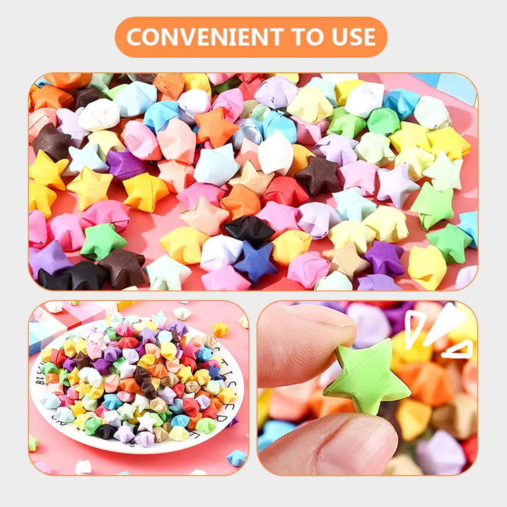 2160Pcs Origami Stars Paper Strips Five Star Folding Paper for Creative Handcrafts Stress Relief Family Bonding Learning
2160Pcs Origami Stars Paper Strips Five Star Folding Paper for Creative Handcrafts Stress Relief Family Bonding Learning