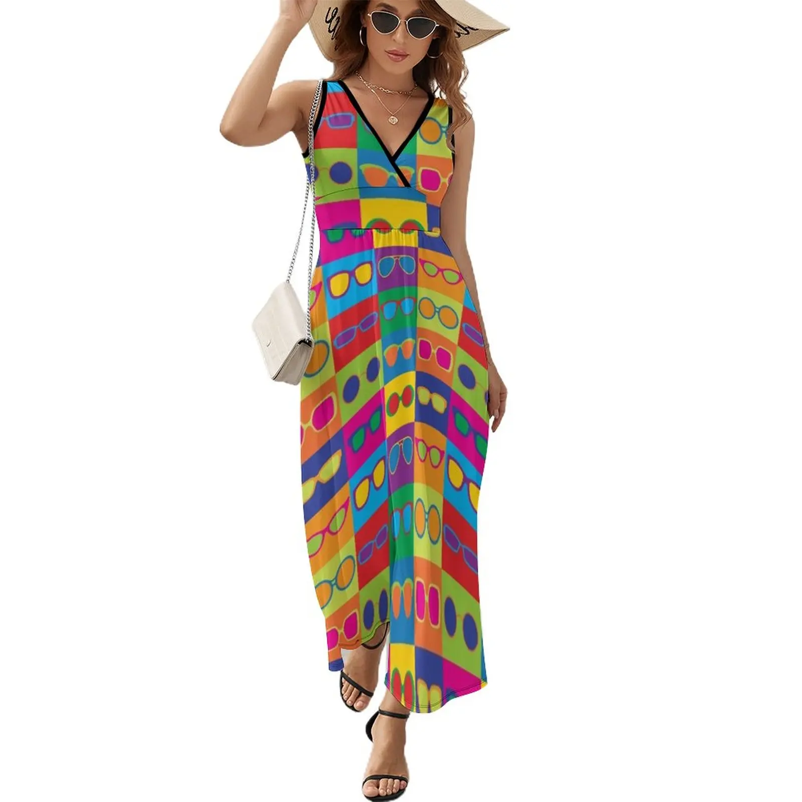 Pop Art Eyeglasses Sleeveless Dress Evening gown women's summer jumpsuit dress for woman evening dresses ladies
Pop Art Eyeglasses Sleeveless Dress Evening gown women's summer jumpsuit dress for woman evening dresses ladies