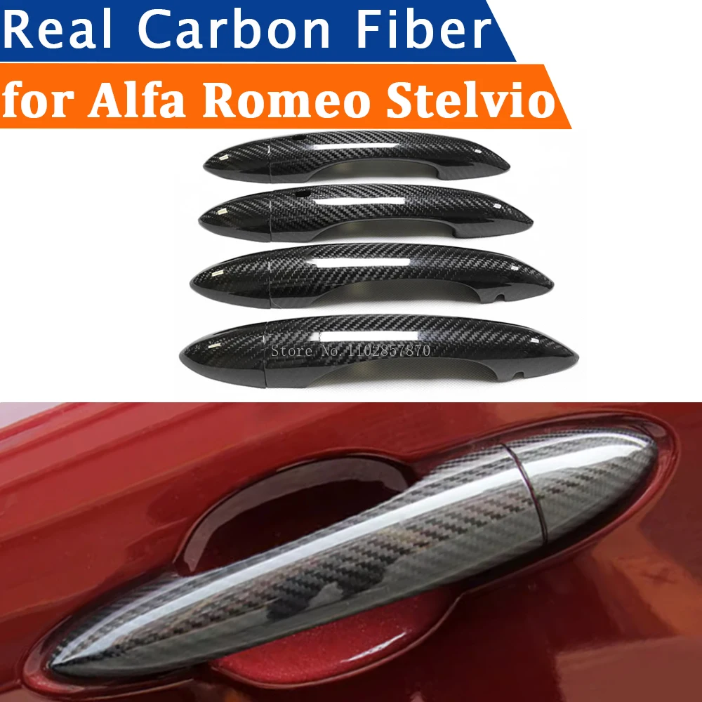 Аксессуары для Alfa Romeo Stelvio 2017-2023, накладка на дверную ручку из настоящего углеродного волокна, наклейка на раму, внешняя отделка, боди
Аксессуары для Alfa Romeo Stelvio 2017-2023, накладка на дверную ручку из настоящего углеродного волокна, наклейка на раму, внешняя отделка, боди