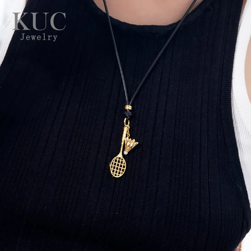 Korean-style Fashionable 925 Sterling Silver Badminton Racket Pull-chain Necklace for Women Fine Jewelry
Korean-style Fashionable 925 Sterling Silver Badminton Racket Pull-chain Necklace for Women Fine Jewelry