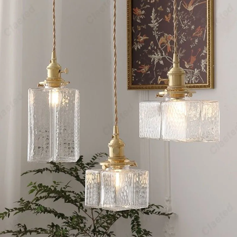 Simple Retro LED Japanese Brass Glass Chandelier Hotel Bar Restaurant Home Living Room Bedroom Bedside Decorative Lighting
Simple Retro LED Japanese Brass Glass Chandelier Hotel Bar Restaurant Home Living Room Bedroom Bedside Decorative Lighting