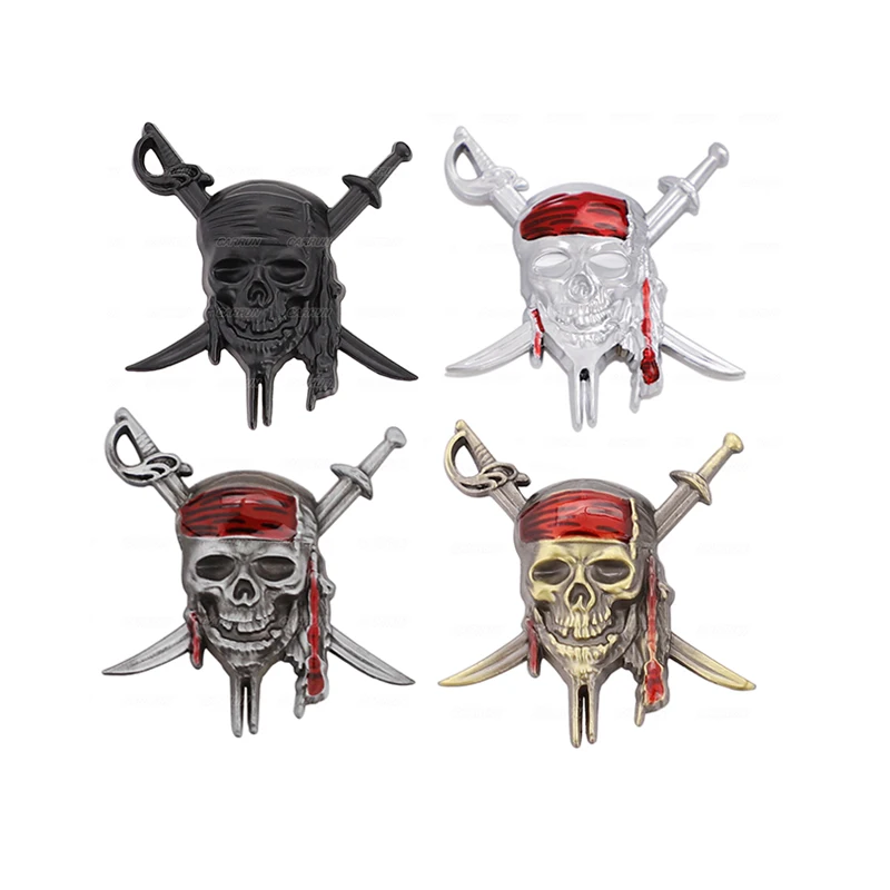 3D Metal Pirates of The Caribbean Skull Car Sticker Body Scratches Decorative Sticker Post Tail Suitable for All Models Stickers
3D Metal Pirates of The Caribbean Skull Car Sticker Body Scratches Decorative Sticker Post Tail Suitable for All Models Stickers