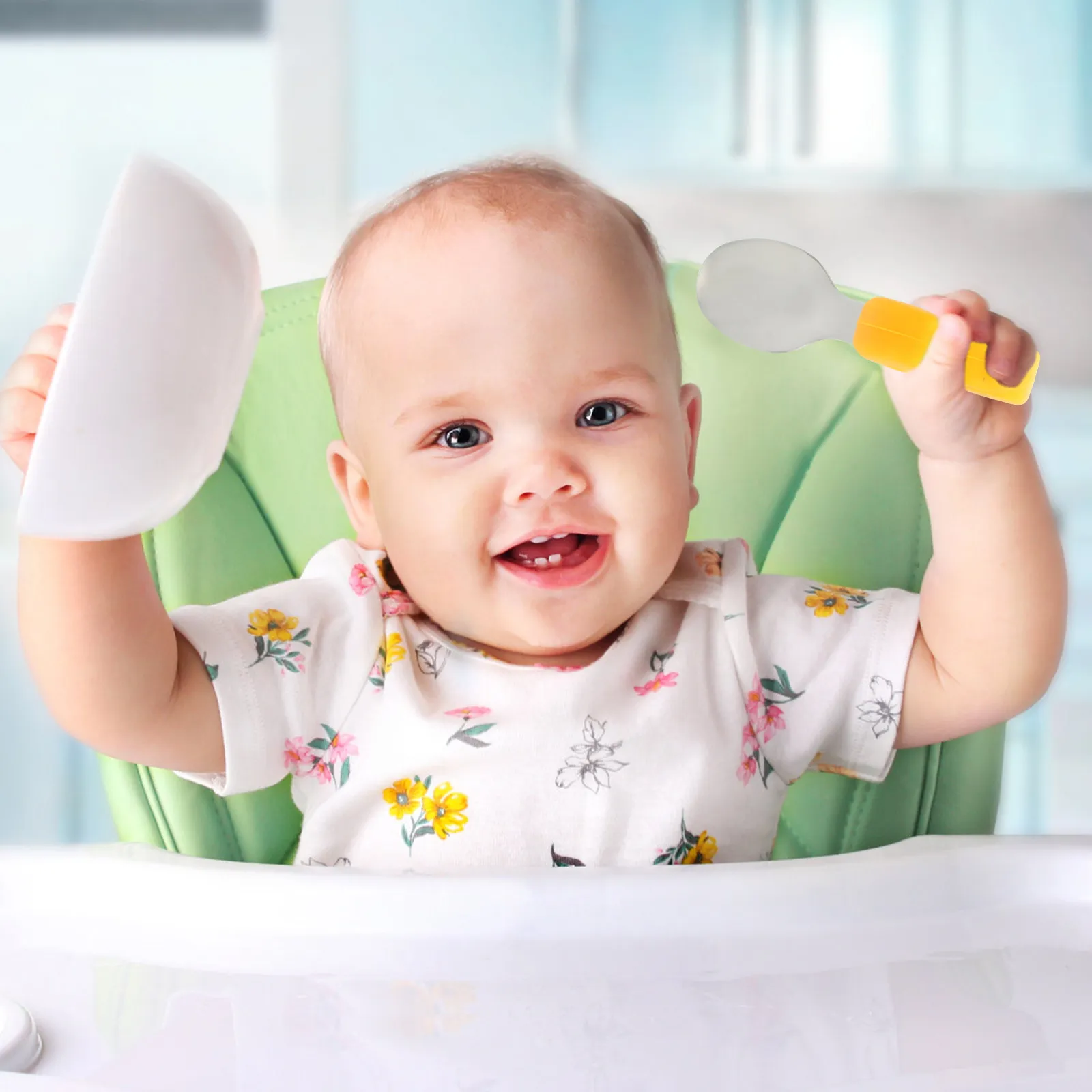 2Pcs Kids Fork and Spoon Set Stainless Steel with Soft Silicone Handles Ergonomic Learning Tableware for Toddlers Baby Training
2Pcs Kids Fork and Spoon Set Stainless Steel with Soft Silicone Handles Ergonomic Learning Tableware for Toddlers Baby Training