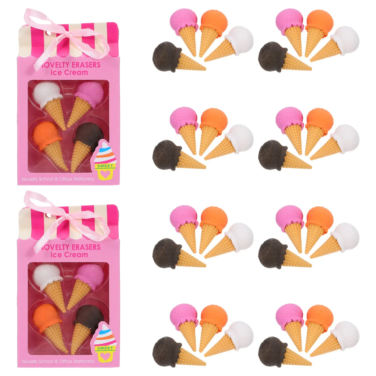40Pcs Cartoon Erasers Cute Ice Cream Pencil Erasers Mini Dessert Classroom Prize Supplies Party Favor Kawaii School Supplies
40Pcs Cartoon Erasers Cute Ice Cream Pencil Erasers Mini Dessert Classroom Prize Supplies Party Favor Kawaii School Supplies