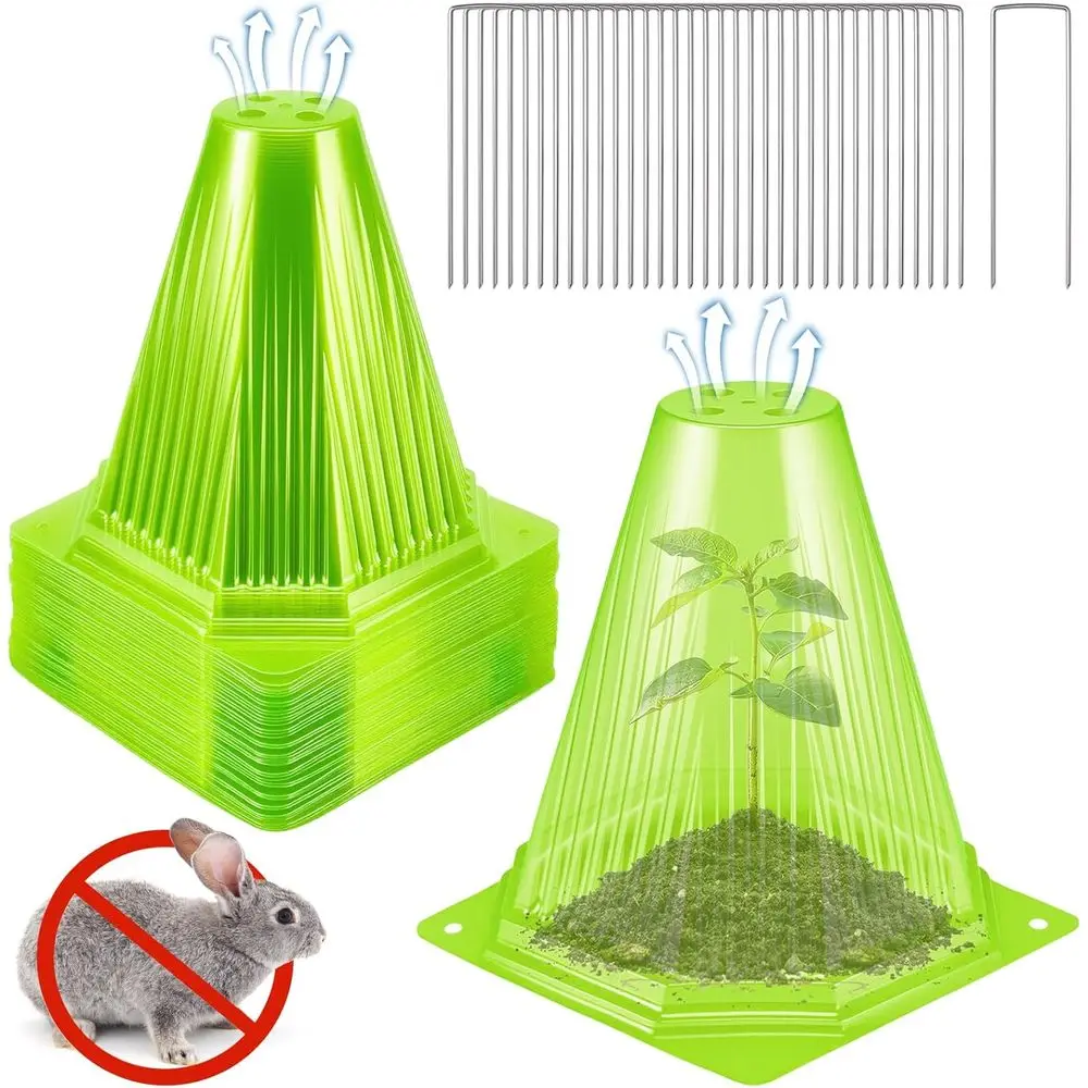 40PCS Garden Cloches or Plants with 80PCS Ground Stakes,Reusable Plant Cover,Plastic Small Plant Seedling Protector Plants Cloch
40PCS Garden Cloches or Plants with 80PCS Ground Stakes,Reusable Plant Cover,Plastic Small Plant Seedling Protector Plants Cloch