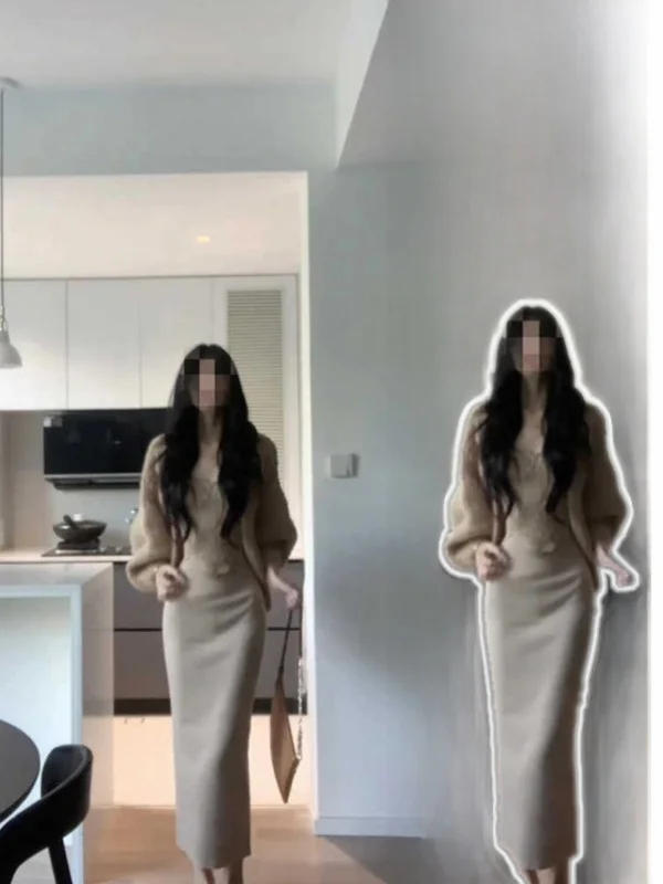 plus Size Lace Trim V-Ne Svel Top And Skirt Set Casual Sle Loose Fit Cardigan f Length Skirt Ensemble for Women
plus Size Lace Trim V-Ne Svel Top And Skirt Set Casual Sle Loose Fit Cardigan f Length Skirt Ensemble for Women
