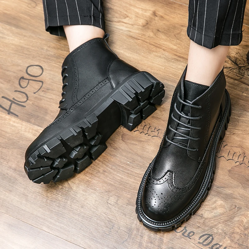 New Autumn Winter Retro Leather Chelsea Boots for Men Slip on Platform Shoes Male Casual Ankle Boots Low Heel Motorcycle Boots
New Autumn Winter Retro Leather Chelsea Boots for Men Slip on Platform Shoes Male Casual Ankle Boots Low Heel Motorcycle Boots
