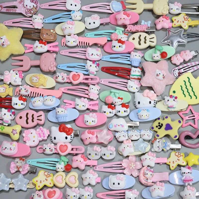 30Pcs Sanrio Hello Kitty Hairpin Kawaii Cartoon Anime Cute Sweet Student Style Girl's Sweet Hair Accessories Toys Girls Gifts
30Pcs Sanrio Hello Kitty Hairpin Kawaii Cartoon Anime Cute Sweet Student Style Girl's Sweet Hair Accessories Toys Girls Gifts