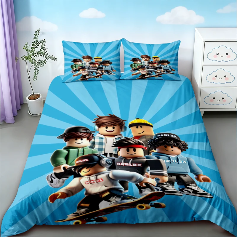 Boys Roblox Duvet Cover Roblox Cartoon Bedding Set Quilt Cover for Children Teens Bedroom Decor Home Birthday Gifts
Boys Roblox Duvet Cover Roblox Cartoon Bedding Set Quilt Cover for Children Teens Bedroom Decor Home Birthday Gifts