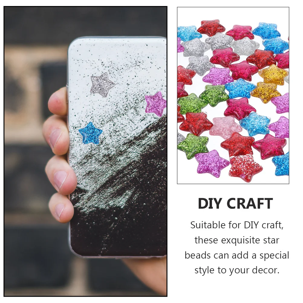 40Pcs Resin Glitter Star Beads Flat Back Star DIY Materials DIY Craft Making Phone Case Decoration Handicraft Material
40Pcs Resin Glitter Star Beads Flat Back Star DIY Materials DIY Craft Making Phone Case Decoration Handicraft Material