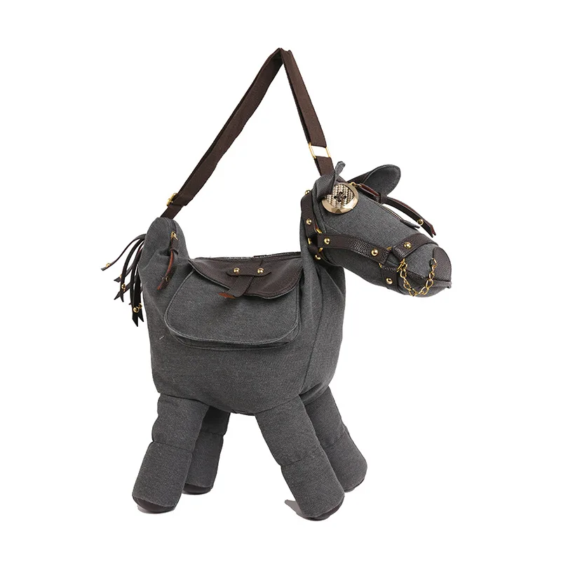 Horse Bag For Women High Quality Canvas Crossbody Bags Fashion Design Unique Man High-Capacity Brown Grey Animal Shoulder Bags
Horse Bag For Women High Quality Canvas Crossbody Bags Fashion Design Unique Man High-Capacity Brown Grey Animal Shoulder Bags