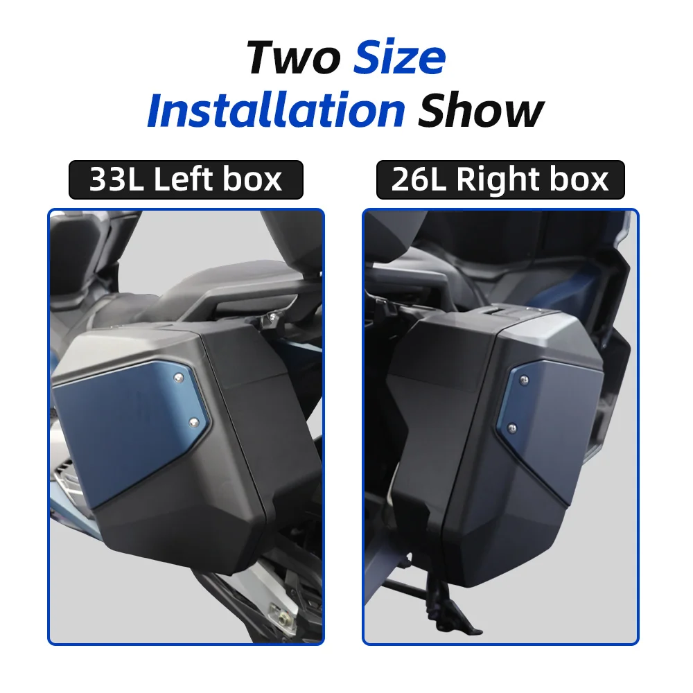 Speedance Plastic Side Cases for Motorcycles, Fast Detachable Saddlebags for Honda NSS750, Kufry Boczne Compatible with OEM Key
Speedance Plastic Side Cases for Motorcycles, Fast Detachable Saddlebags for Honda NSS750, Kufry Boczne Compatible with OEM Key