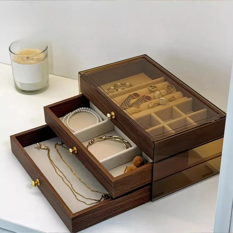 Solid wood multi-layer anti-oxidation jewelry storage box large capacity earrings gold jewelry jewelry box
Solid wood multi-layer anti-oxidation jewelry storage box large capacity earrings gold jewelry jewelry box