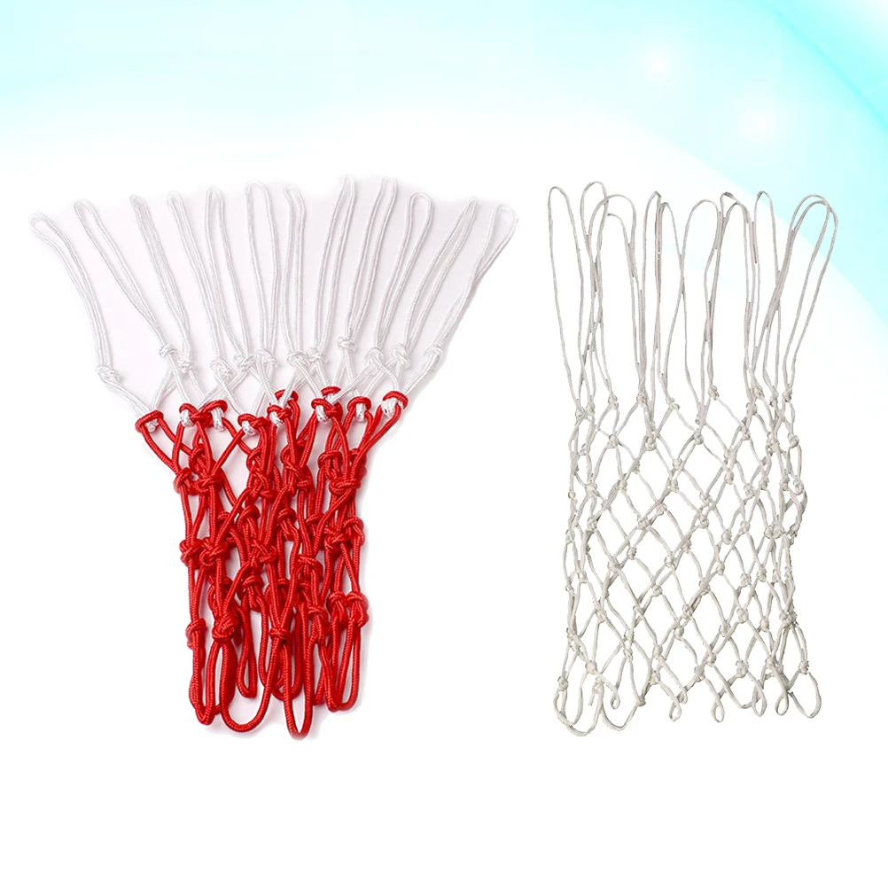 2 pcs Nylon Basketball Net Heavy Duty All-Weather Thick 12 Loops Standard Size Fits Rims Mesh Replacement For Sports Courts
2 pcs Nylon Basketball Net Heavy Duty All-Weather Thick 12 Loops Standard Size Fits Rims Mesh Replacement For Sports Courts