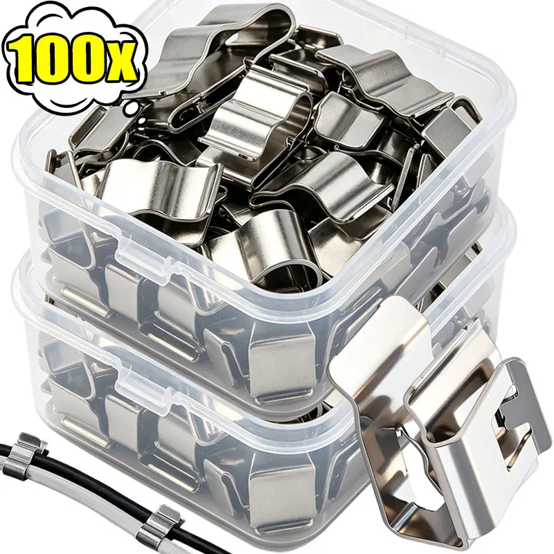 10-100PCS 304 Stainless Steel Quick Install Clip PV Cable Clip No Tool Wire Friendly Burr Freed Rooftop System Outdoor Clamp
10-100PCS 304 Stainless Steel Quick Install Clip PV Cable Clip No Tool Wire Friendly Burr Freed Rooftop System Outdoor Clamp