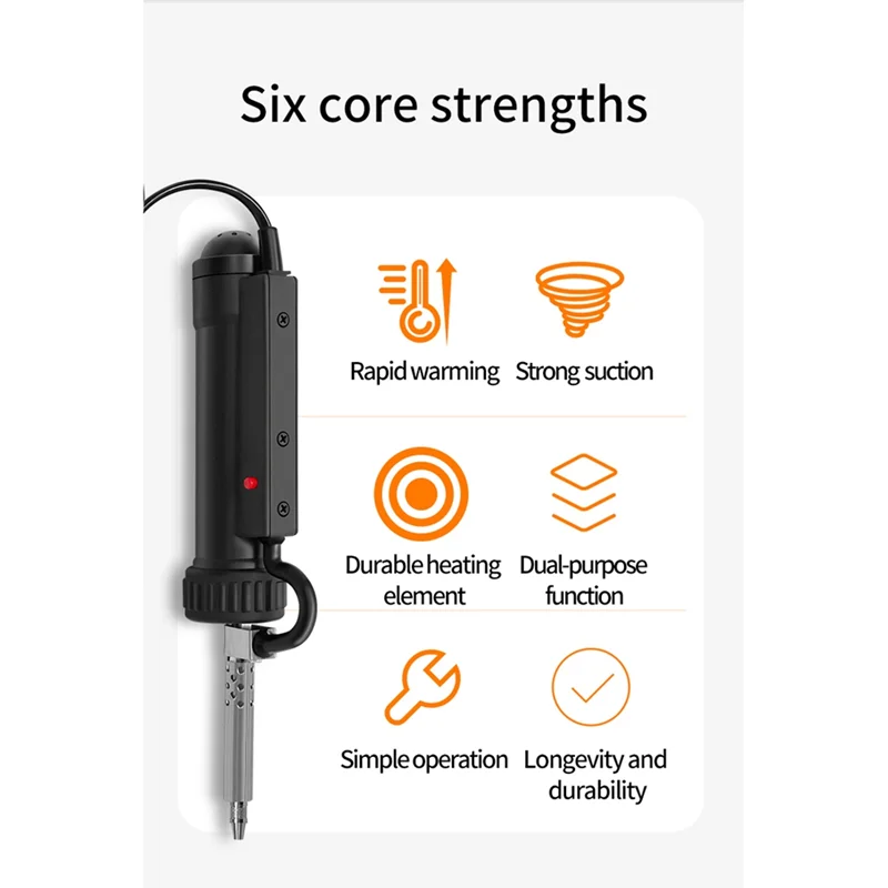 Electric Tin Sucker 30W AC220V Desoldering Suction Pump Soldering Remove Pump Electric Soldering Irons EU Plug-A74P
Electric Tin Sucker 30W AC220V Desoldering Suction Pump Soldering Remove Pump Electric Soldering Irons EU Plug-A74P